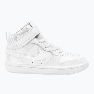 Gyermekcipő Nike Court Borough Mid 2 white/white/white