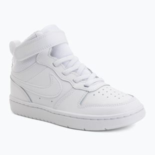 Gyermekcipő Nike Court Borough Mid 2 white/white/white