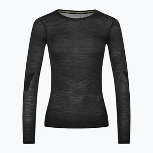 Női termoaktív pulóver Smartwool Intraknit Merino 200 Crew fekete/fehér