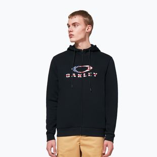 Férfi Oakley Bark 2.0 Hoodie FZ fekete/amerikai zászlós melegítőfelső