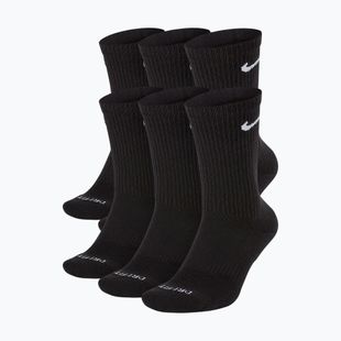 Férfi zokni Nike Everyday Plus Cushioned Crew 6 pairs black/white