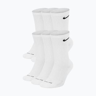 Férfi zokni Nike Everyday Plus Cushioned Crew 6 pairs white/black