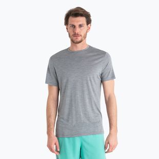 Férfi túrapóló icebreaker Merino 125 Cool-Lite Sphere III SS Tee metro heather