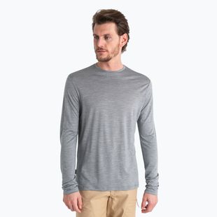 Férfi hosszú ujjú túrafelső icebreaker Merino 125 Cool-Lite Sphere III LS Tee metro heather