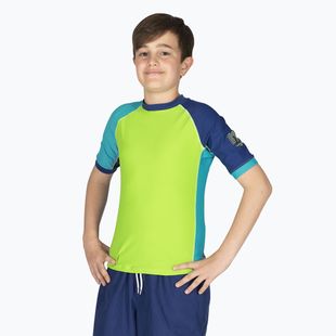Gyerek úszópóló Mares Rashguard Shield Youth lime