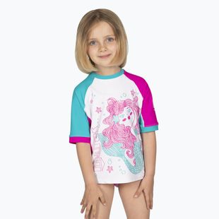 Gyerek úszópóló Mares Rashguard Shield Kid magenta