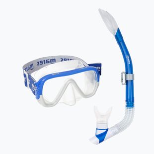 Snorkelingfelszerelés Mares Keewee Splash blue/white/clear