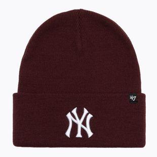 Téli sapka 47 Brand MLB New York Yankees Haymaker dark maroon