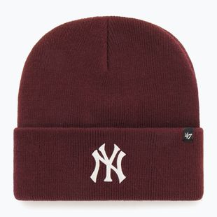 Téli sapka 47 Brand MLB New York Yankees Haymaker dark maroon