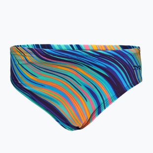 Férfi úszónadrág TYR Durafast Elite Riptidal alsónadrág teal/orange