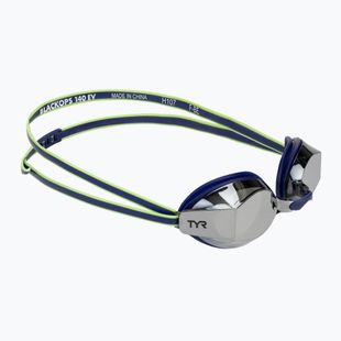 TYR Blackops 140 Ev Racing tükrözött úszószemüveg navy/lime