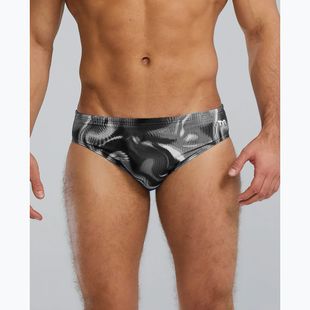 Férfi fürdőalsó TYR Durafast Elite Waveform Brief titanium
