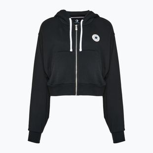 Női pulóver Converse Retro Full-Zip Hoodie converse black