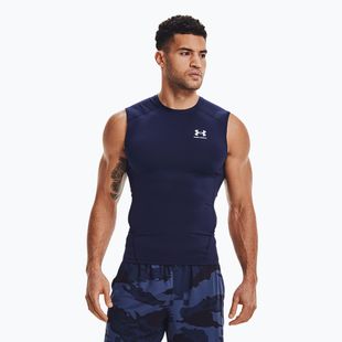 Férfi Under Armour Heat Gear Armour Comp Training Tank midnight navy/fehér