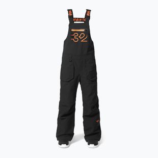 Gyerek snowboard nadrág ThirtyTwo Youth Basement Bib black/orange