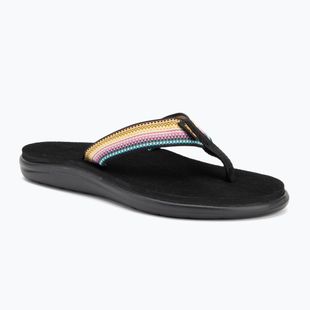Női Teva Voya Flip flip flops antiguous fekete multi