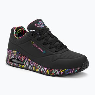 női cipő SKECHERS Uno Loving Love black