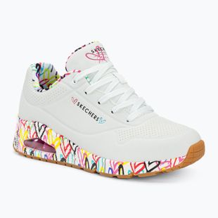 női cipő SKECHERS Uno Loving Love white/multi