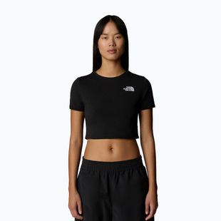 Női póló The North Face Essential Cropped Slim Tee tnf fekete