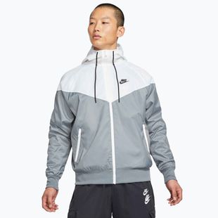 Férfi Nike Sportswear Windrunner dzseki füstszürke/fehér/fekete/füstszürke/fekete