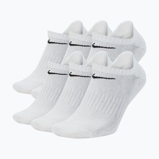 Zokni Nike Everyday Cushioned No-Show 6 pár white/black
