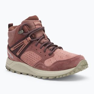Női túracipő Merrell Wildwood Mid Ltr Wp marron/burlwood