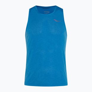 Férfi futótrikó Saucony Stopwatch Singlet cobalt heather