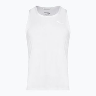 Férfi futótrikó Saucony Stopwatch Singlet white