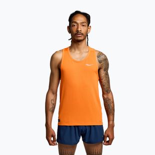 Férfi futó felső Saucony Stopwatch Singlet bors heather
