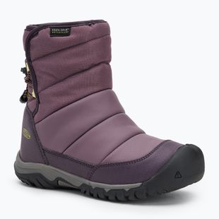 Junior hótaposó KEEN Puffrider WP black plum/daiquiri green
