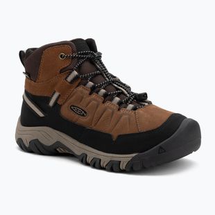 Gyermek túracipő KEEN Targhee IV Mid Waterproof bison/brindle