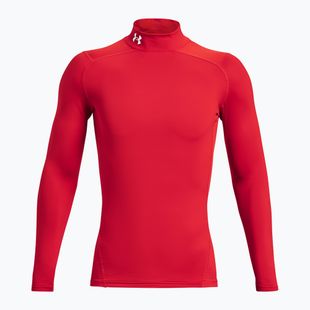 Férfi hosszú ujjú edzőfelső Under Armour Comp Mock UA Armour red/white
