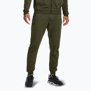 Férfi Under Armour Sportstyle Tricot Tricot Jogger nadrág marine zöld/fekete színből