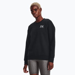 női pulóver Under Armour Essential Fleece Crew black/white