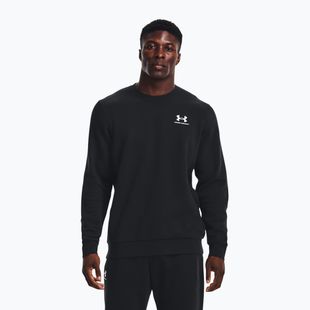 Férfi Under Armour Essential Fleece Crew fekete/fehér melegítőfelső