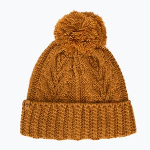 Női téli sapka Timberland Cable Premium Pom Beanie wheat