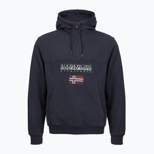 Férfi Napapijri Burgee Half Zip Hooded 2.0 melegítőfelső kék tengerészkék