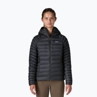 Női pehelykabát Patagonia Down Sweater Hoody fekete