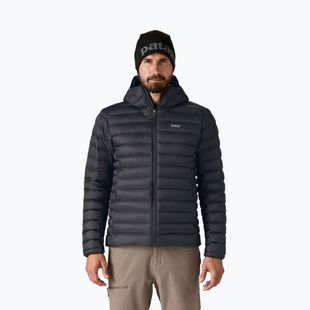 Férfi pehelykabát Patagonia Down Sweater Hoody fekete