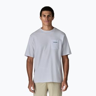 Férfi Patagonia Boardshort Logo Pocket T-shirt Responsibili fehér