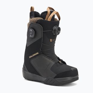 Női snowboardos cipő Salomon Kiana Dual Boa W black/black/sepia tint