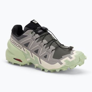 Salomon Speedcross 6 női futócipő castlerock/vanília jég/füst zöld