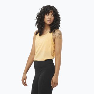 Női futó tank top Salomon SHAKEout Air Tank meleg barna