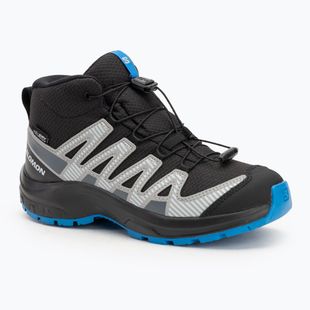Gyerek túracipők Salomon XA PRO V8 MID WP black/monument /french blue