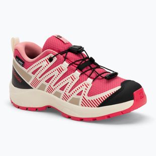 Salomon XA PRO V8 WP gyermek túrabakancs rouger/vanila/flamino pink