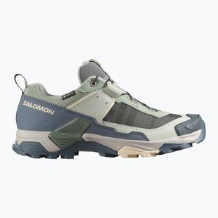 Női túrabakancsok Salomon X ULTRA 5 GTX seagrass / turbul ence / tender peach