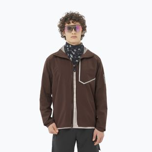 Férfi Salomon Bonatti Trail futódzseki kávébab