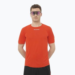Férfi Salomon S/Lab Speed Tee futópóló piros színű