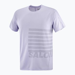 Férfi Salomon Sense Aero Tee GFX cosmic sky/castlerock futópóló