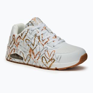 Női cipő SKECHERS Uno Metallic Love white/multicolor metallic